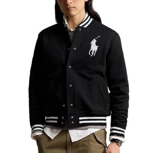 Polo by Ralph Lauren, BIG PONY BLACK Varsity Jacket🔥🔥🔥🔥🔥 **BRAND NEW***